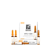 Фото | картинка *Ампульный концентрат с витамином С и глутатионом VITC+GSH (Gecko/5амп*2мл)