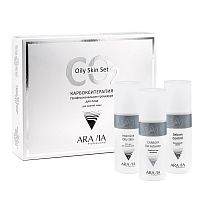 Фото | картинка *Набор карбокситерапия CO2 Oily Skin Set для жирной кожи (ARAVIA/Professional/3*150мл/6300