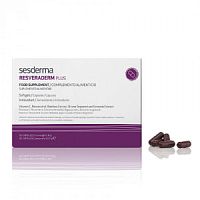 Фото | картинка *БАД к пище "Резверадерм Плюс" ("Resveraderm Plus") RESVERADERM PLUS (SESDERMA/60капсул/40000043)