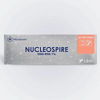 Фото | картинка *Гель-имплантат (MESOPHARM/NUCLEOSPIRE DNA-RNA 1% LIFT ANTI-AGING/шприц 1.3мл/143675)