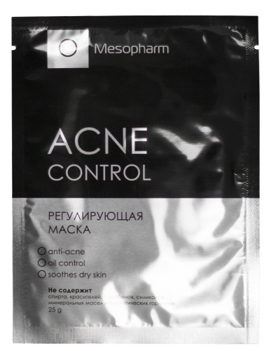 Фото | картинка Регулирующая маска (MESOPHARM/Acne Control/25гр/5шт.в уп./143774) фото 2