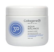 Фото | картинка Альгинатная маска для лица и тела с гиалуроновой кислотой (3D Collagene/AQUA BALANCE/200г/007497)