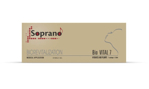 Фото | картинка Soprano Bio Vital 7 Biorevitalizant (Биоревитализация), 7 мг/мл, 1,6 мл