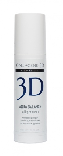 Фото | картинка Коллагеновый крем для лица с гиалуроновой кислотой (Collagene3D/AQUA BALANCE/30мл/007091)