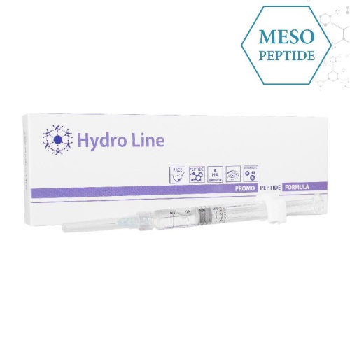 Фото | картинка Mesopharm Professional Hydro Line Peptide (Омолаживающий пептидный коктейль для лица), 1 шприц 2 мл