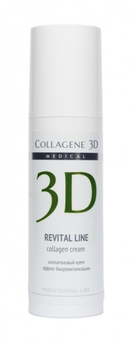 Фото | картинка Коллагеновый крем для лица эффект биоревитализации (Collagene3D/REVITAL LINE/30мл/007022)
