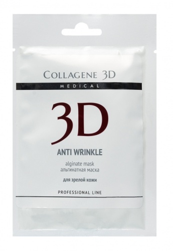 Фото | картинка Альгинатная маска для лица и тела с экстрактом спирулины (Collagene3D/Anti Wrinkle/30г/006247)