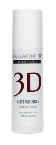 Фото | картинка Коллагеновый крем для лица с экстрактом плаценты (Collagene3D/Anti Wrinkle/30мл/007114)