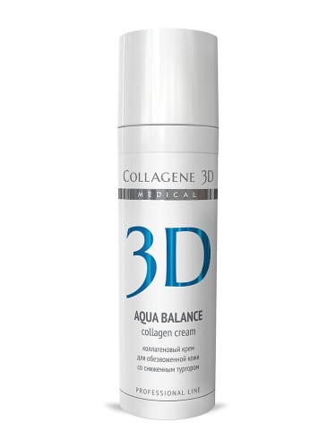 Фото | картинка Коллагеновый крем для лица с гиалуроновой кислотой (Collagene3D/AQUA BALANCE/30мл/007091) фото 2